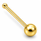 Eleganter 925er Sterling Silber Ohr- & Nasenstecker vergoldet – Hochglanz, handmade, hypoallergen