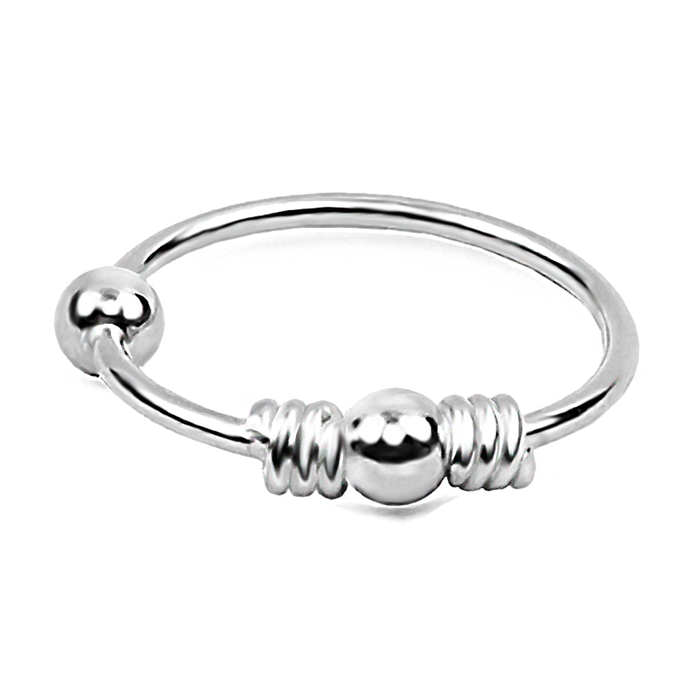 925 Sterling Silber Piercing Ring – Nasen-, Lippen- & Ohrring | Hochglanz & Wasserabweisend
