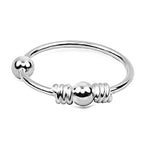 925 Sterling Silber Piercing Ring – Nasen-, Lippen- & Ohrring | Hochglanz & Wasserabweisend