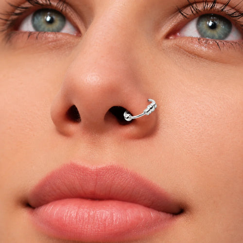 925 Sterling Silber Piercing Ring – Nasen-, Lippen- & Ohrring | Hochglanz & Wasserabweisend | WILLYS JEWELLERY
