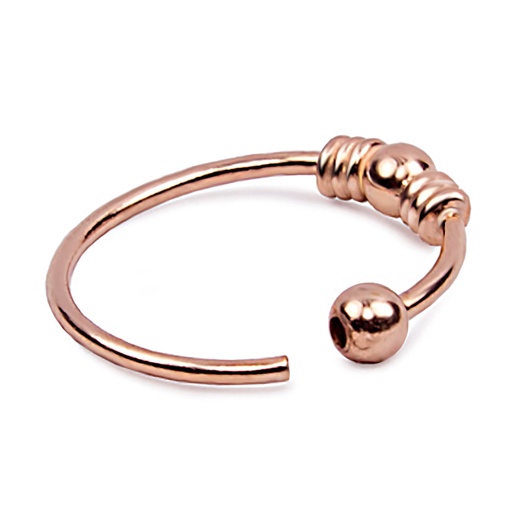 Eleganter Piercing-Ring aus 925 Silber, 18K vergoldet – Für Nase, Lippe & Ohr | WILLYS JEWELLERY