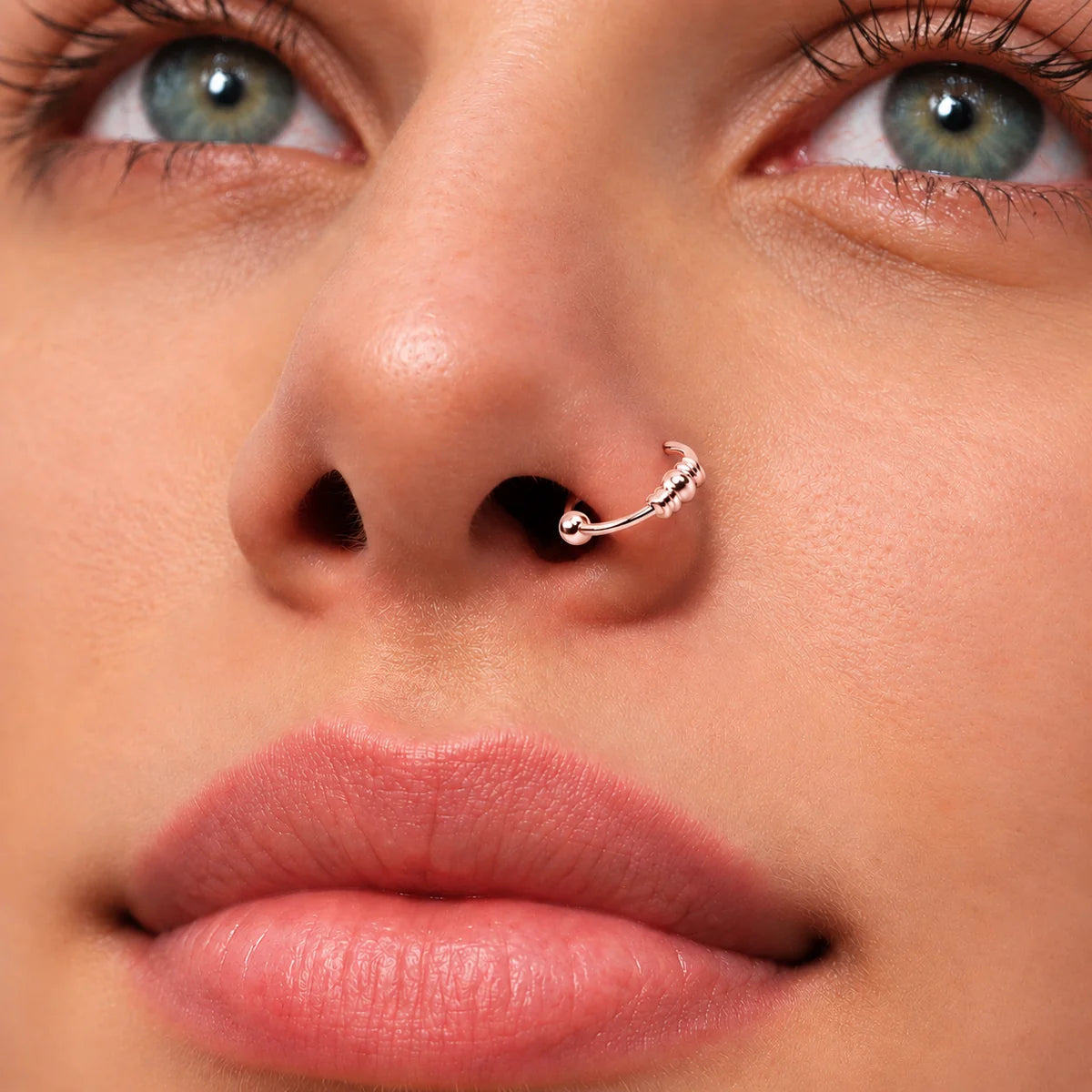 Eleganter Piercing-Ring aus 925 Silber, 18K vergoldet – Für Nase, Lippe & Ohr | WILLYS JEWELLERY
