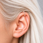 Eleganter Piercing-Ring aus 925 Silber, 18K vergoldet – Für Nase, Lippe & Ohr | WILLYS JEWELLERY