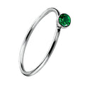 925 Silber Piercing Ring mit Zirkonia – Edler Ohr- & Nasenschmuck
