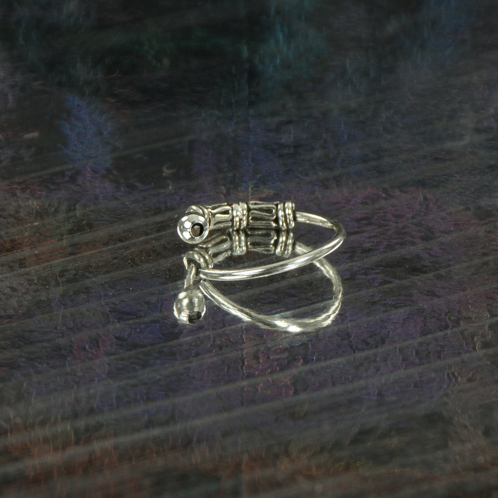 Eleganter 925 Sterling Silber Piercing Ring – Nasen-, Ohr- & Lippenring mit Kugelverschluss