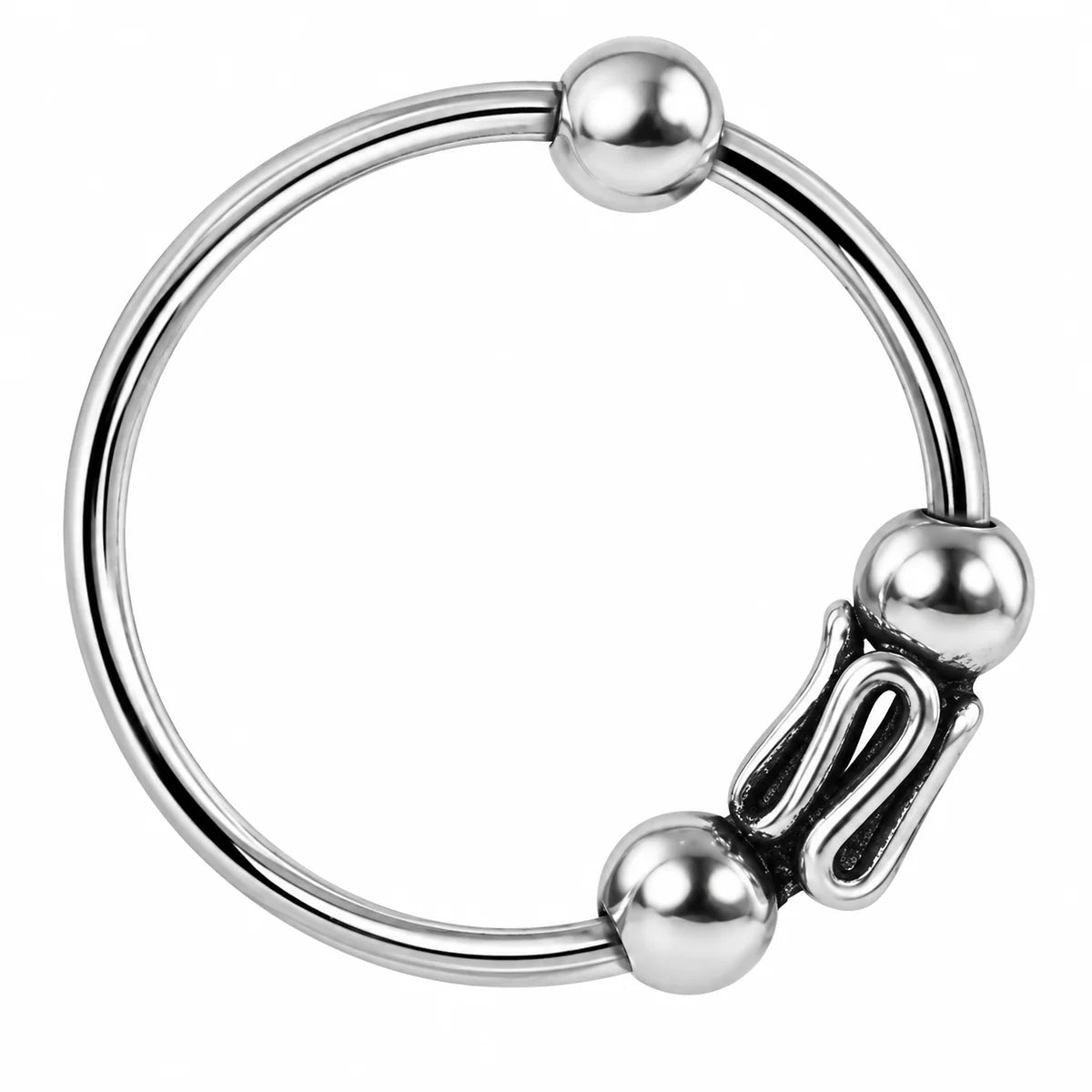 Eleganter 925 Sterling Silber Piercing-Ring –vielseitiger Ball Closure Schmuck für Nase, Ohr & Lippe