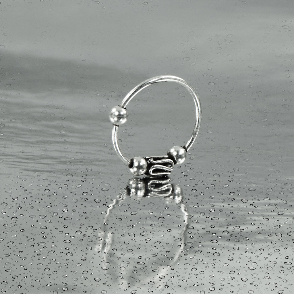 Eleganter 925 Sterling Silber Piercing-Ring –vielseitiger Ball Closure Schmuck für Nase, Ohr & Lippe