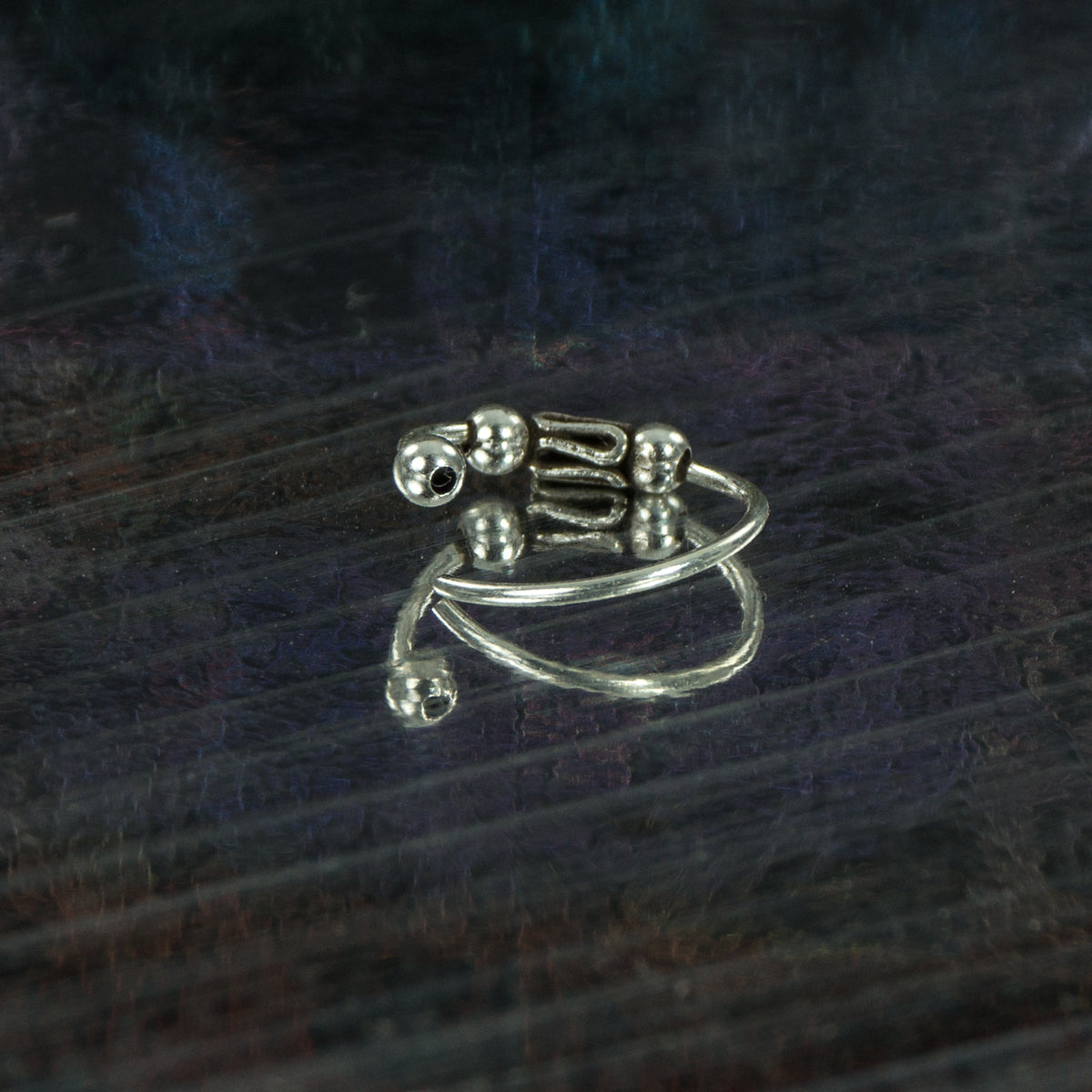 Eleganter 925 Sterling Silber Piercing-Ring –vielseitiger Ball Closure Schmuck für Nase, Ohr & Lippe
