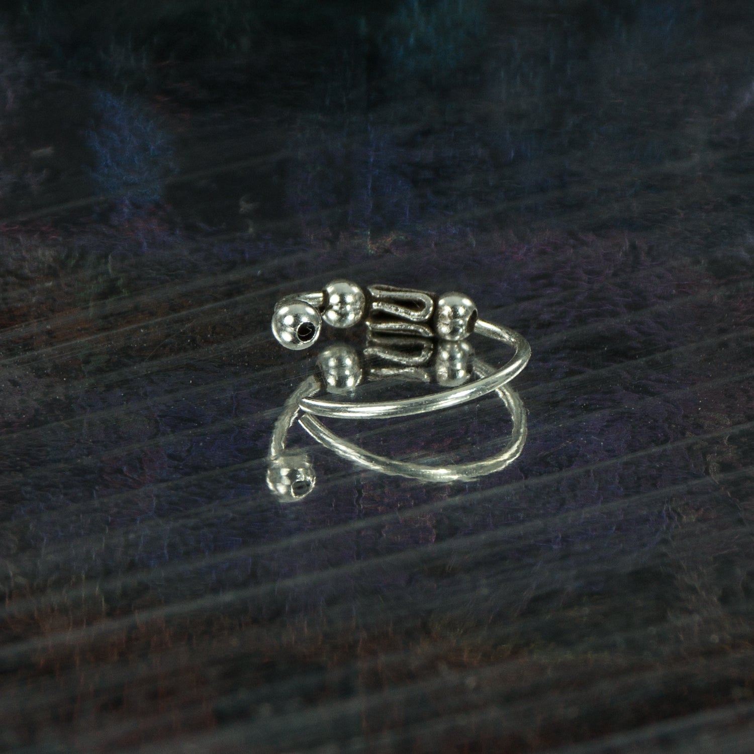 Eleganter 925 Sterling Silber Piercing-Ring –vielseitiger Ball Closure Schmuck für Nase, Ohr & Lippe