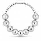 925 Sterling Silber Piercing Ring Set – Nasen-, Ohr- & Lippenringe, 9-teilig, Ball Closure Design | WILLYS JEWELLERY