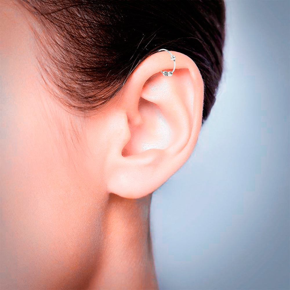 Piercing Ring 925 Sterling Silber – Nasen-, Ohr- & Lippenring | Poliert, langlebig & edel