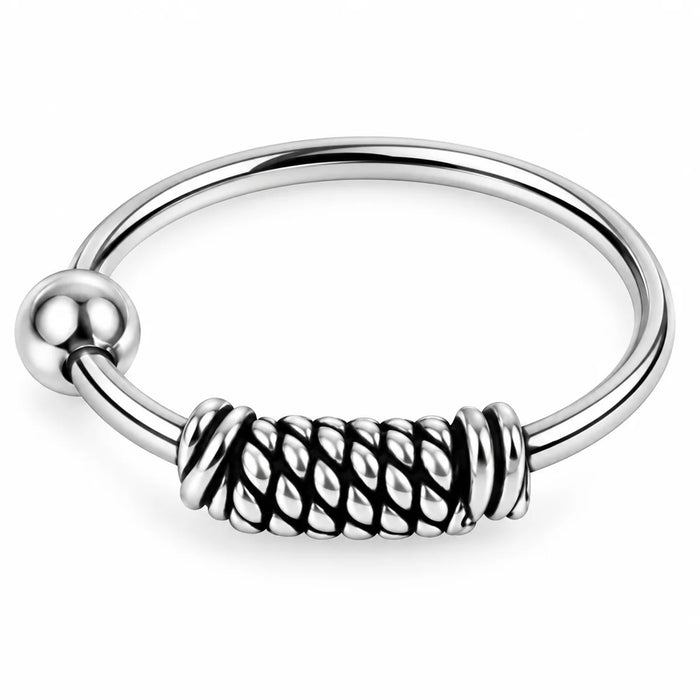 925 Sterling Silber Piercing Ring – Ball Closure für Nase, Ohr & Lippe | Langlebig Körperschmuck | WILLYS JEWELLERY