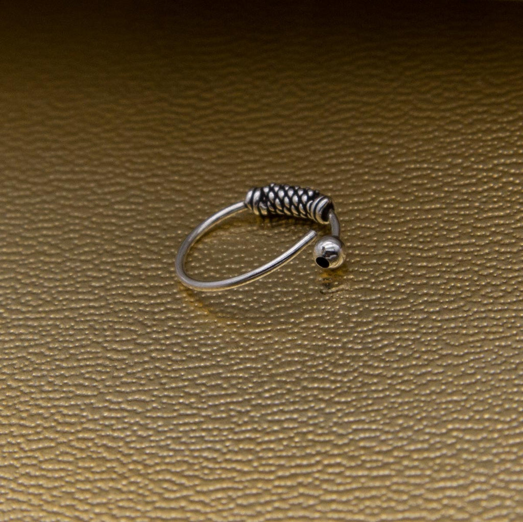 925 Sterling Silber Piercing Ring – Ball Closure für Nase, Ohr & Lippe | Langlebig Körperschmuck | WILLYS JEWELLERY