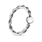 925 Silber Piercing Ring – Ball Closure, 10 mm, wasserabweisend, ideal für Ohr & Nase | WILLYS JEWELLERY