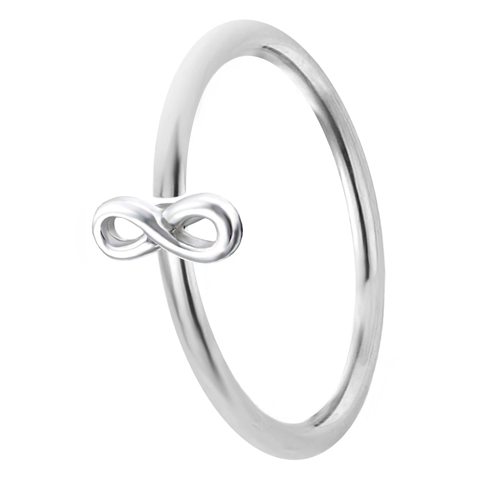 Infinity Piercing Ring 925 Silber – Nasen-, Lippen- & Ohrschmuck, wasserabweisend | WILLYS JEWELLERY