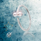 Infinity Piercing Ring 925 Silber – Nasen-, Lippen- & Ohrschmuck, wasserabweisend | WILLYS JEWELLERY