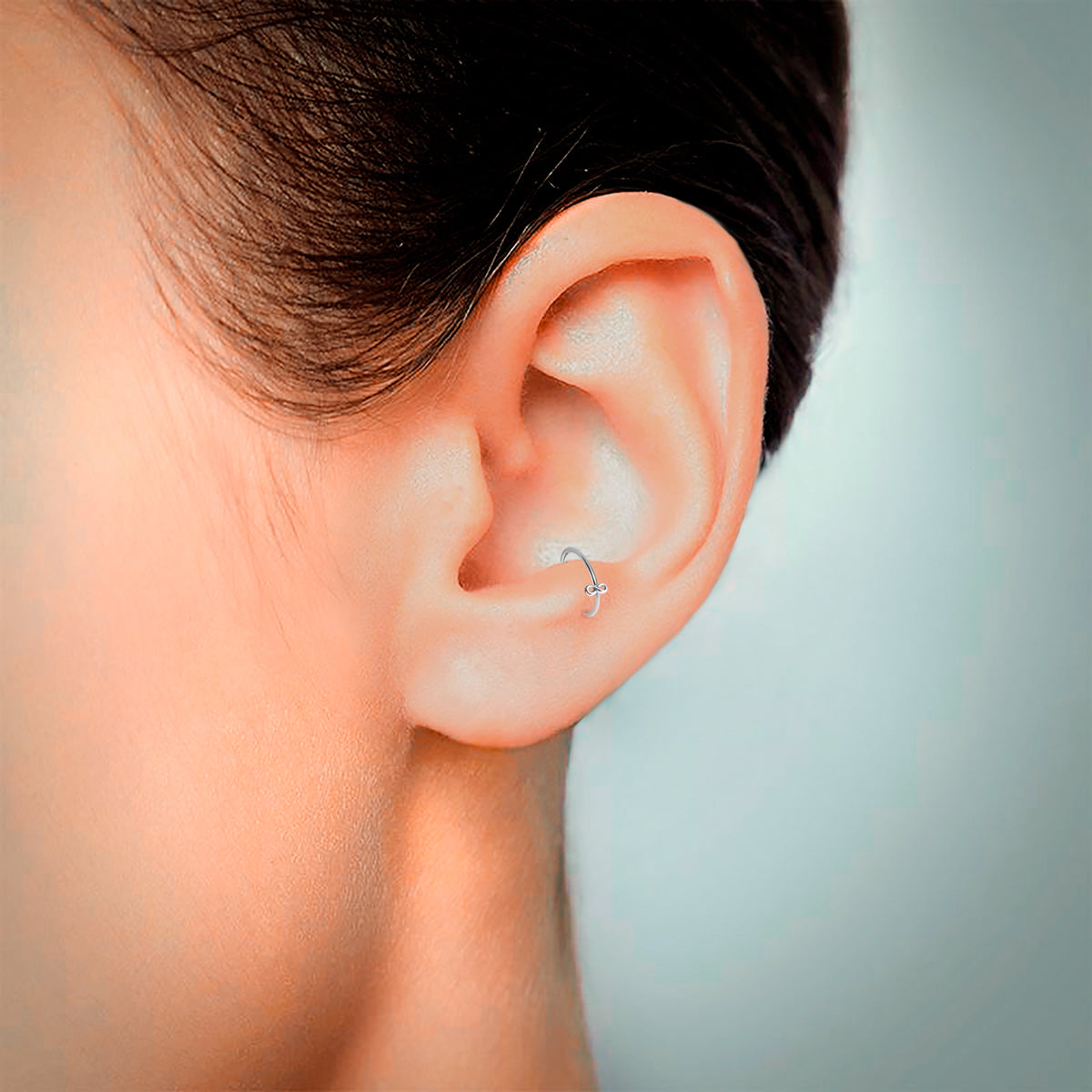 Infinity Piercing Ring 925 Silber – Nasen-, Lippen- & Ohrschmuck, wasserabweisend | WILLYS JEWELLERY