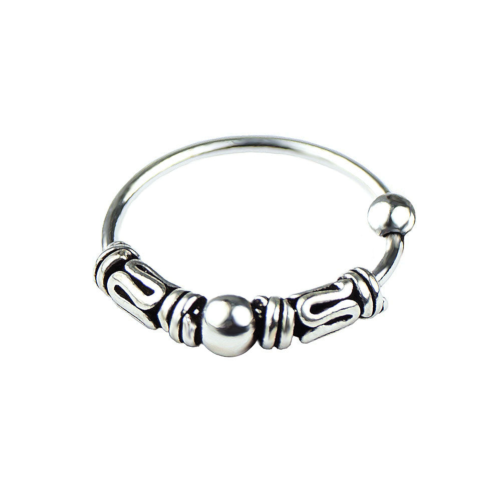 Eleganter 925 Sterling Silber Piercing Ring – Nasen-, Lippen- & Ohrschmuck | resistent & stylish | WILLYS JEWELLERY