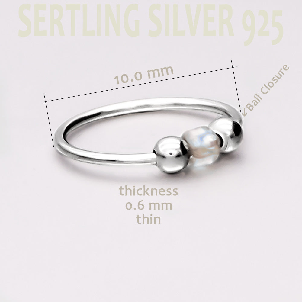 Piercingring-Kollektion aus 925er Sterlingsilber für Nase, Lippe und Ohr | WILLYS JEWELLERY