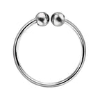 Fake Piercing Hoop Ring 925 Sterling Silber – Ohne Loch, Für Lippen, Nase & Ohren | WILLYS JEWELLERY