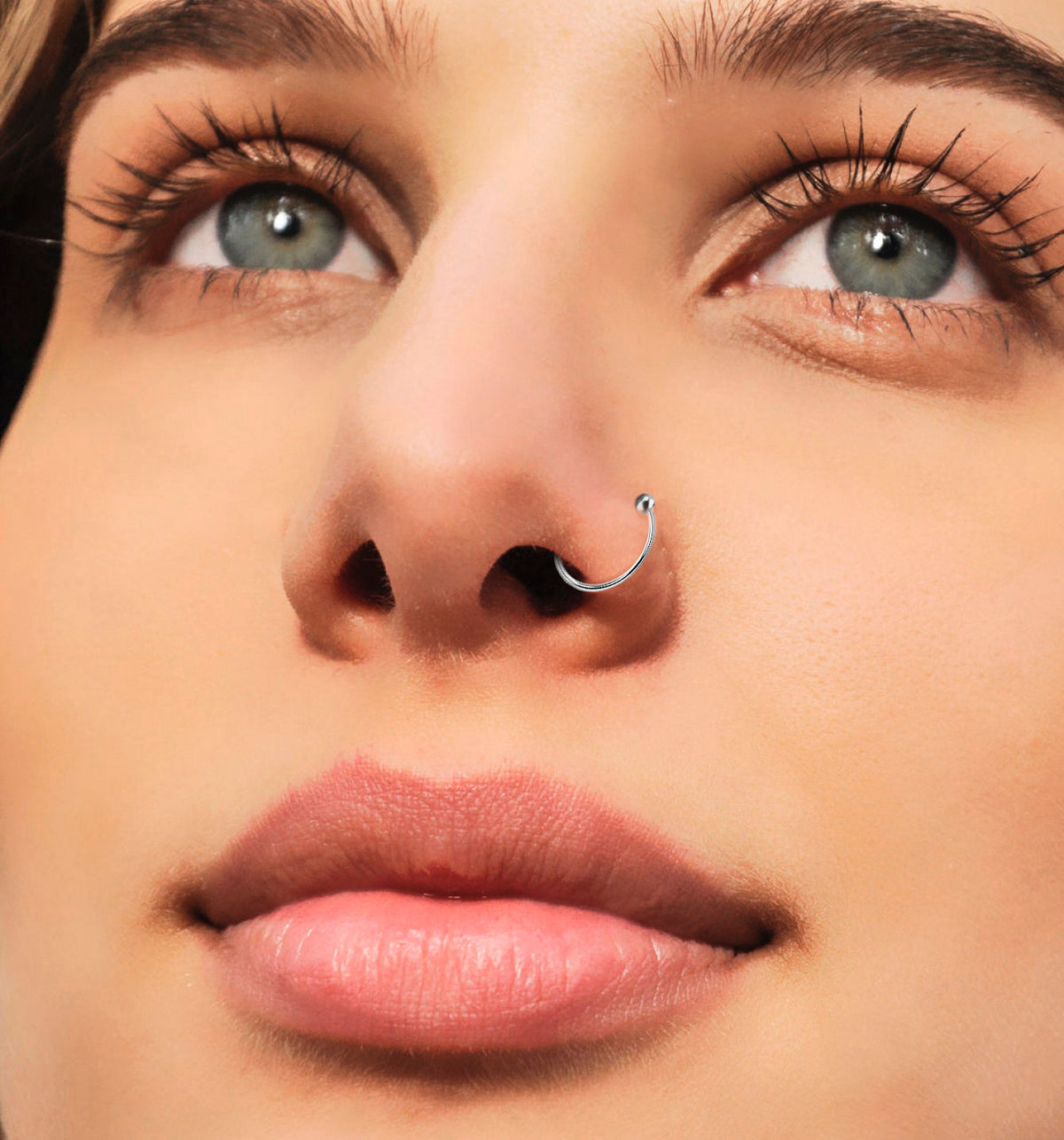 Fake Piercing Hoop Ring 925 Sterling Silber – Ohne Loch, Für Lippen, Nase & Ohren | WILLYS JEWELLERY