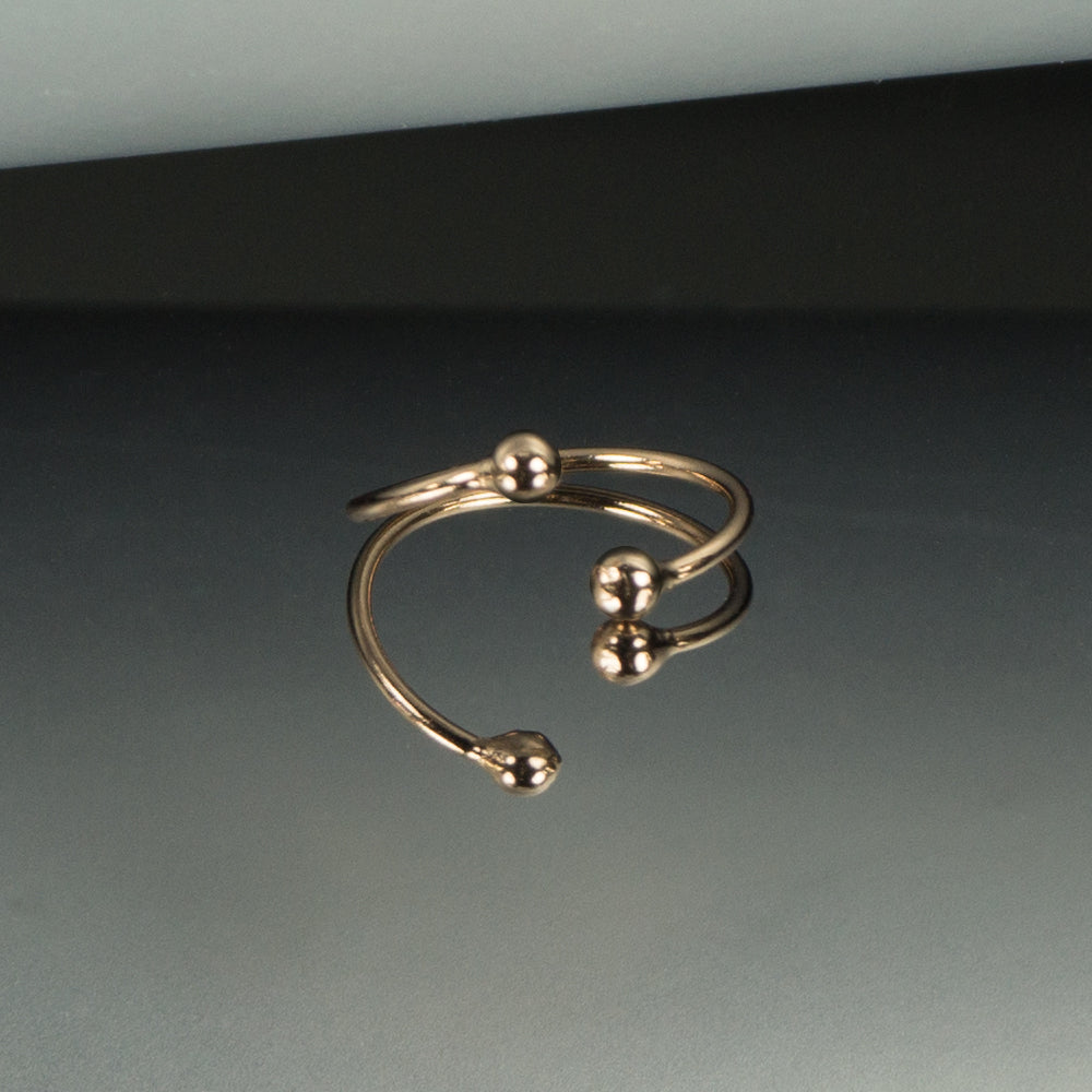 Fake Piercing Hoop aus 925 Sterling Silber, 18k Roségold vergoldet – Nasen-, Lippen- & Ohrring | WILLYS JEWELLERY