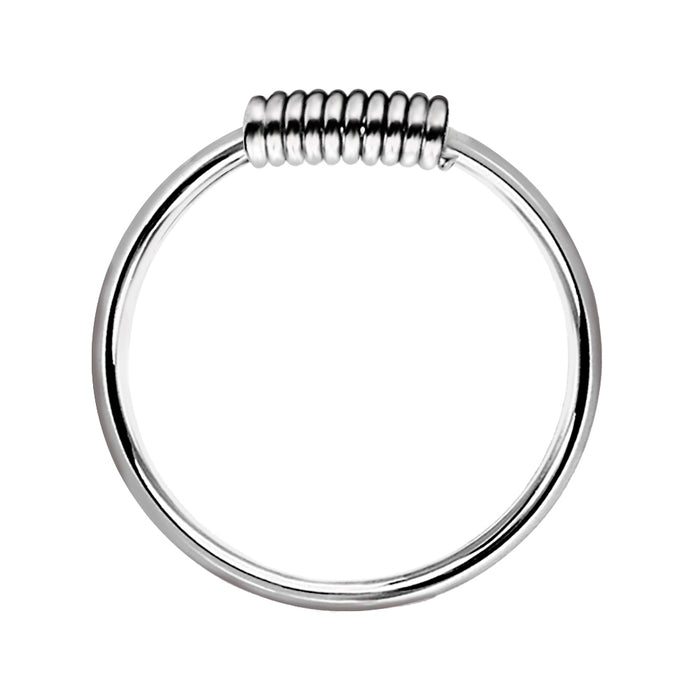 925 Sterling Silber Piercing Ring – Wickel Tunnel Closure | Nasen-, Ohr- & Lippenring Schmuck Unisex | WILLYS JEWELLERY
