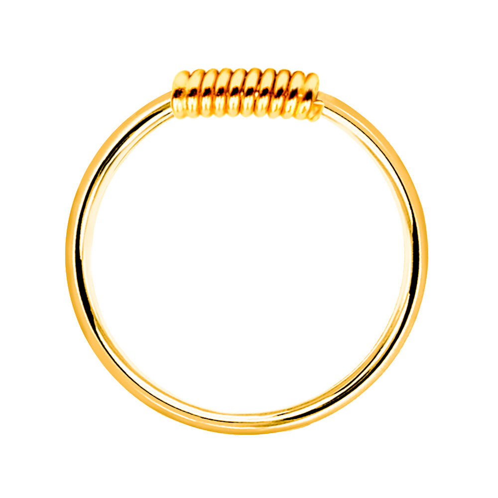 925 Silber Piercing Ring 18K vergoldet – Nasenring, Ohrpiercing & Lippenring mit Wickelverschluss | WILLYS JEWELLERY