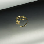 925 Silber Piercing Ring 18K vergoldet – Nasenring, Ohrpiercing & Lippenring mit Wickelverschluss | WILLYS JEWELLERY