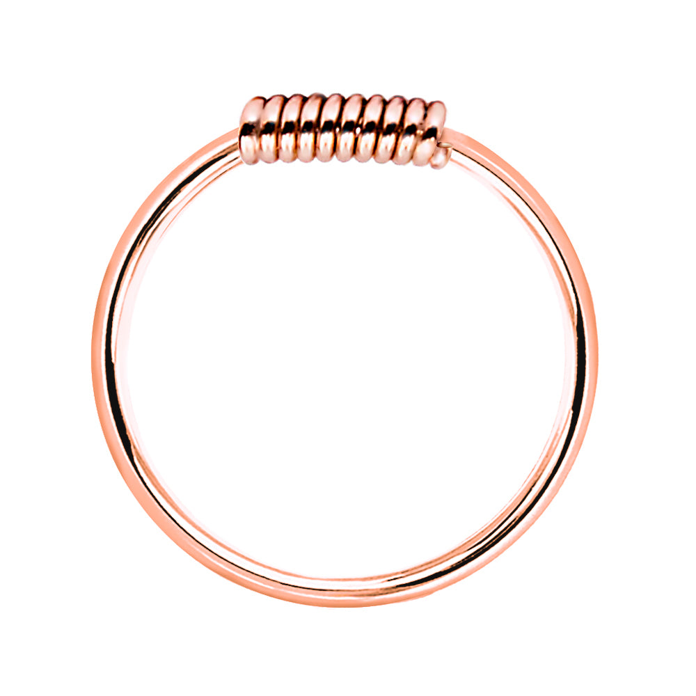 925 Sterling Silber Piercing Ring 18k Roségold – Nasenring, Ohr- & Lippenpiercing, Körperschmuck | WILLYS JEWELLERY