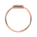 925 Sterling Silber Piercing Ring 18k Roségold – Nasenring, Ohr- & Lippenpiercing, Körperschmuck | WILLYS JEWELLERY