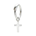 925 Sterling Silber Unisex Piercing Ring mit Kreuz – Eleganter Nasen- & Ohrschmuck | WILLYS JEWELLERY