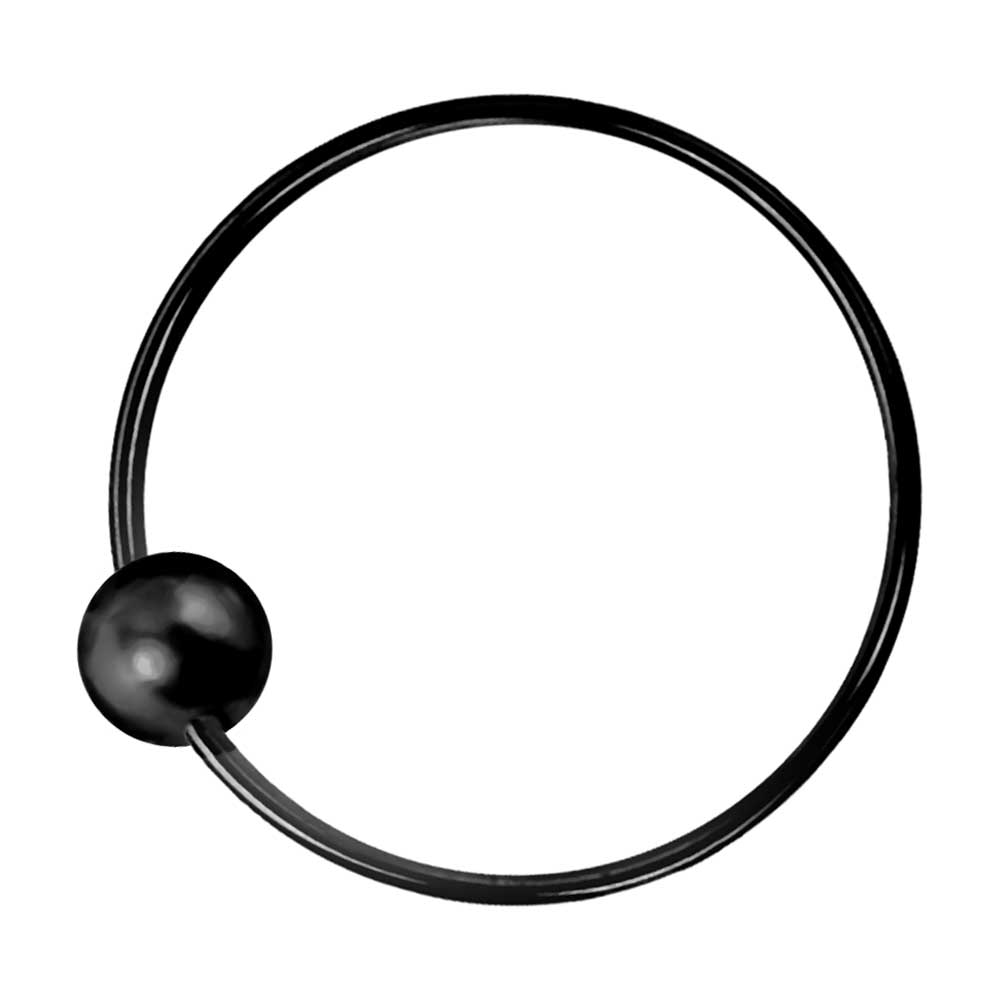 Piercing Ring 925 Silber Schwarz Rhodiniert – Nasen-, Ohren- & Lippenring, edel & langlebig | WILLYS JEWELLERY