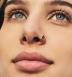 Piercing Ring 925 Silber Schwarz Rhodiniert – Nasen-, Ohren- & Lippenring, edel & langlebig | WILLYS JEWELLERY