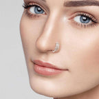 Piercing Ring 925 Sterling Silber Feder dünn Hoop Ohrpiercing oder Nasenpiercing | WILLYS JEWELLERY