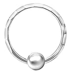 925 Sterling Silber Piercing Ring Segment mit Kugelverschluss – Nasen-, Ohr- & Lippenring Schmuck | WILLYS JEWELLERY