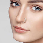 925 Sterling Silber Piercing Ring Segment mit Kugelverschluss – Nasen-, Ohr- & Lippenring Schmuck | WILLYS JEWELLERY