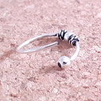Piercing Ring dünn 925 Sterling Silber Hoop Ohrpiercing und Nasenpiercing Ball Closure | WILLYS JEWELLERY