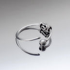 Piercing Ring im gotischen Stil 925 Sterling Silber dünn Hoop Ohrpiercing und Nasenpiercing | WILLYS JEWELLERY