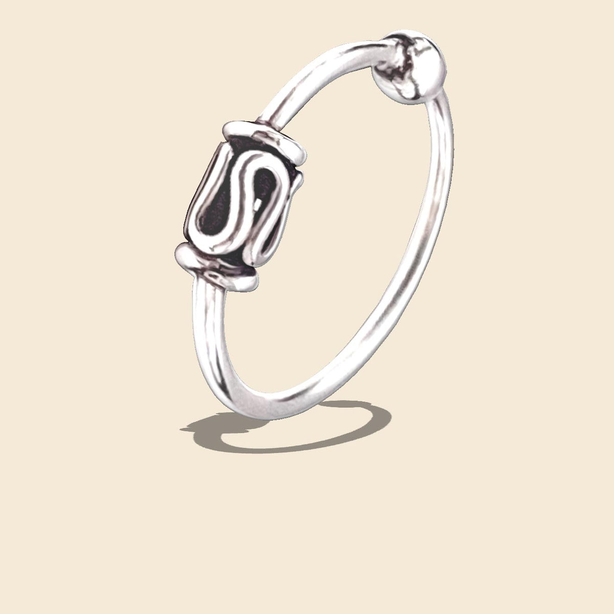 Piercing Ring im gotischen Stil 925 Sterling Silber dünn Hoop Ohrpiercing und Nasenpiercing | WILLYS JEWELLERY