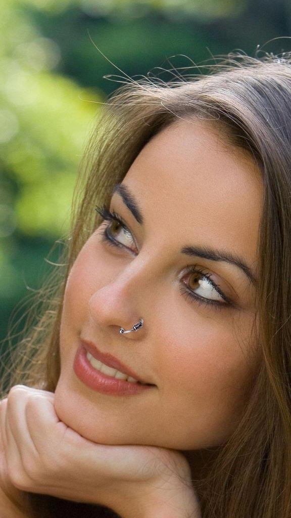 Piercing Ring im gotischen Stil 925 Sterling Silber dünn Hoop Ohrpiercing und Nasenpiercing | WILLYS JEWELLERY