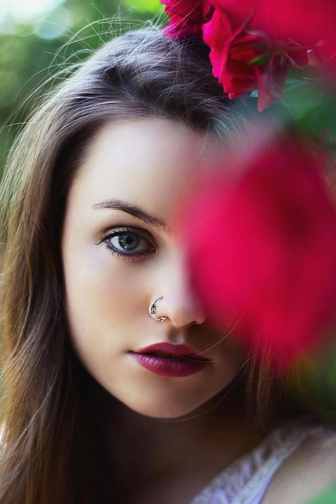 Piercing Ring im gotischen Stil 925 Sterling Silber dünn Hoop Ohrpiercing und Nasenpiercing | WILLYS JEWELLERY