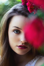 Piercing Ring im gotischen Stil 925 Sterling Silber dünn Hoop Ohrpiercing und Nasenpiercing | WILLYS JEWELLERY