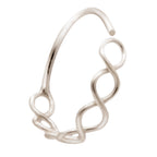 Trendiger Ketten-Piercing-Ring aus 925 Sterling Silber – eleganter Look für Ohr, Nase & Lippe | WILLYS JEWELLERY