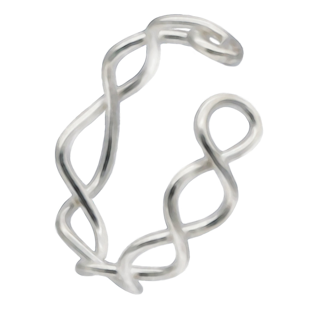 Piercing-Ring fake in Kettenform aus 925er Silber als Ohrpiercing Nasenpiercing | WILLYS JEWELLERY