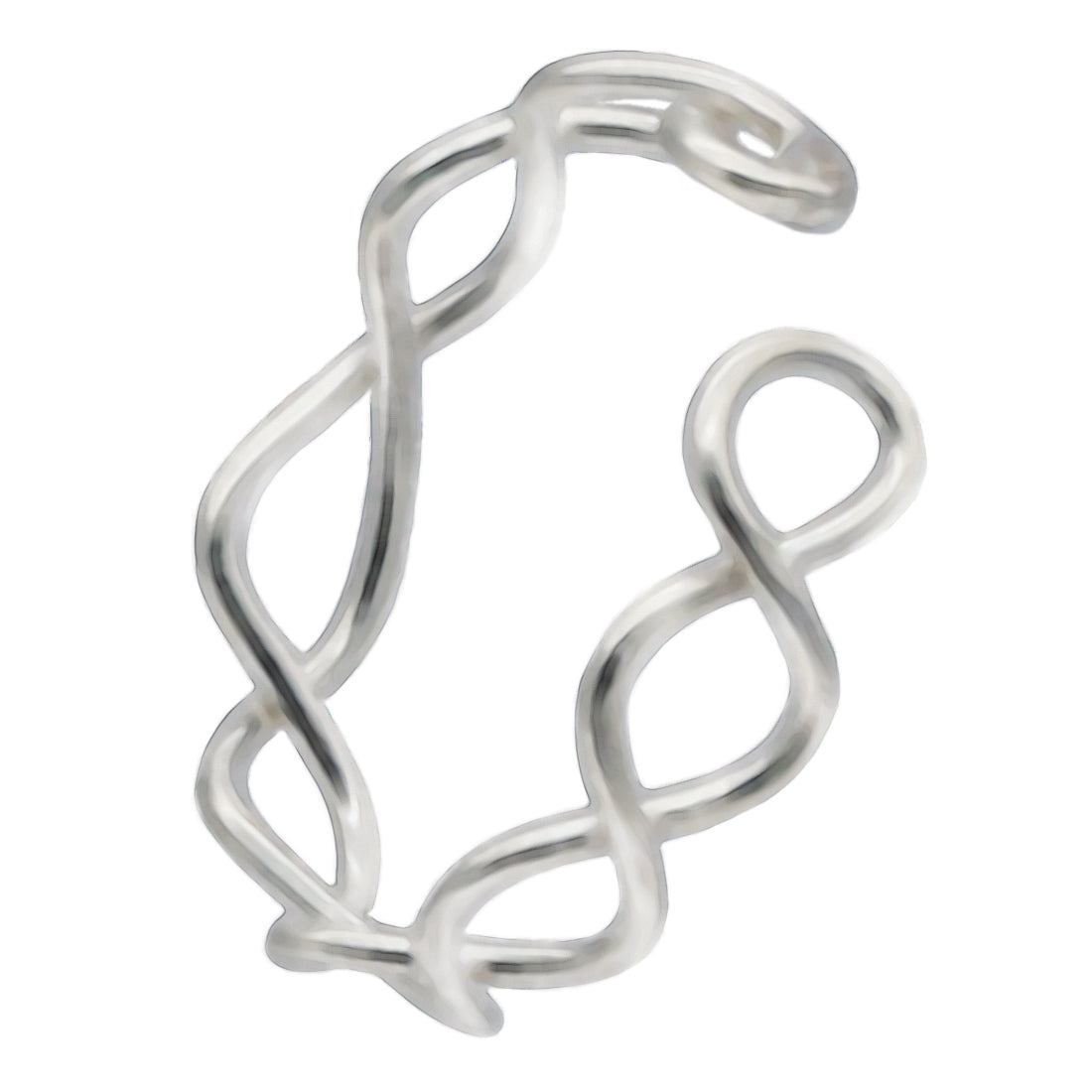 Piercing-Ring fake in Kettenform aus 925er Silber als Ohrpiercing Nasenpiercing | WILLYS JEWELLERY