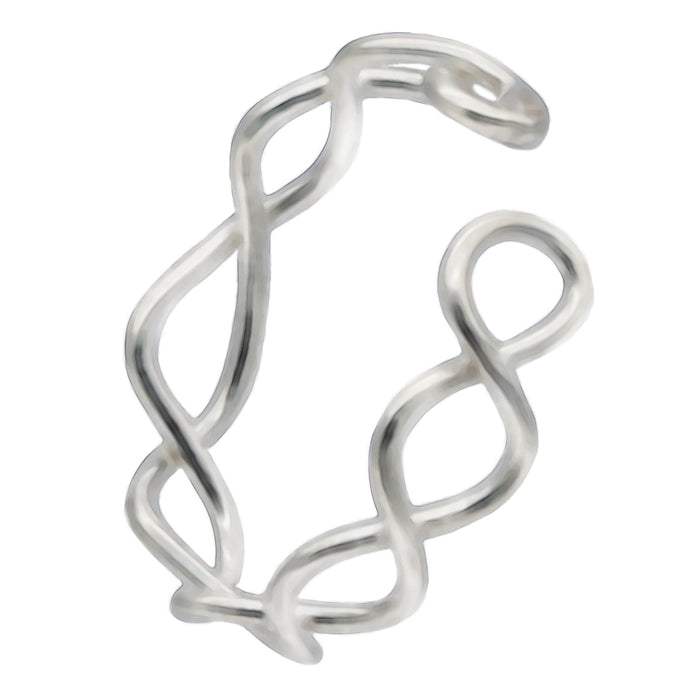 Piercing-Ring fake in Kettenform aus 925er Silber als Ohrpiercing Nasenpiercing | WILLYS JEWELLERY