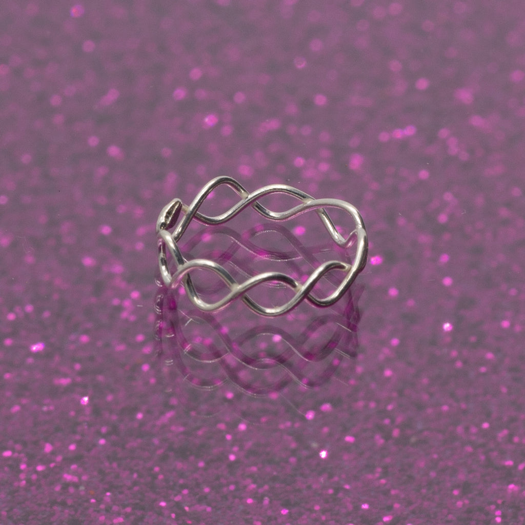 Piercing-Ring fake in Kettenform aus 925er Silber als Ohrpiercing Nasenpiercing | WILLYS JEWELLERY