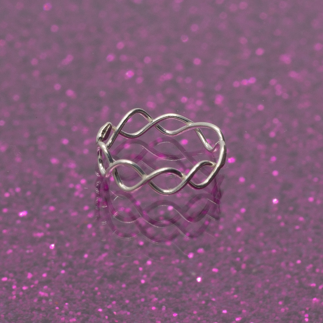 Piercing-Ring fake in Kettenform aus 925er Silber als Ohrpiercing Nasenpiercing | WILLYS JEWELLERY