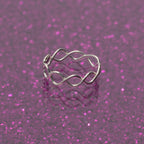 Piercing-Ring fake in Kettenform aus 925er Silber als Ohrpiercing Nasenpiercing | WILLYS JEWELLERY